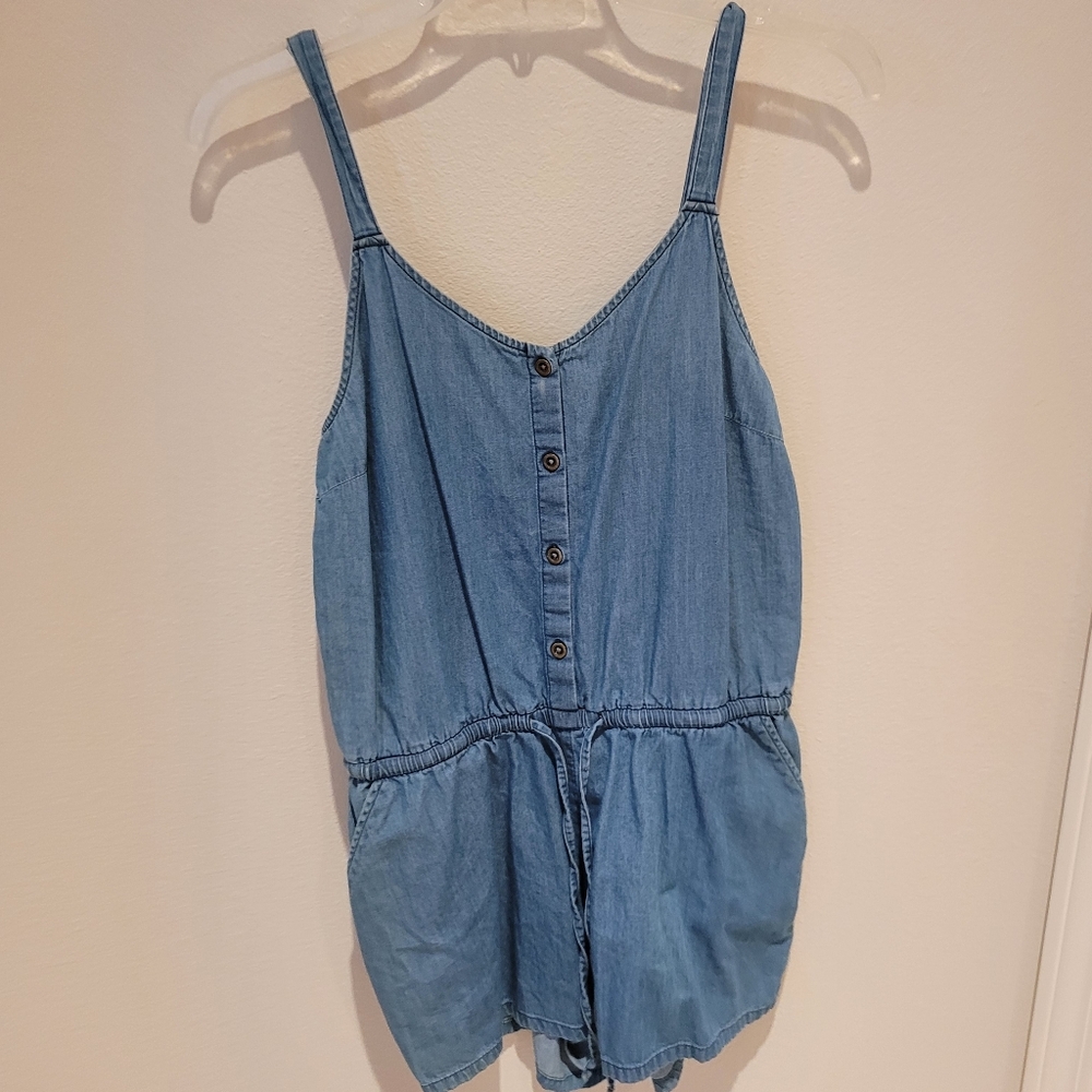 Old Navy Blue Denim Romper